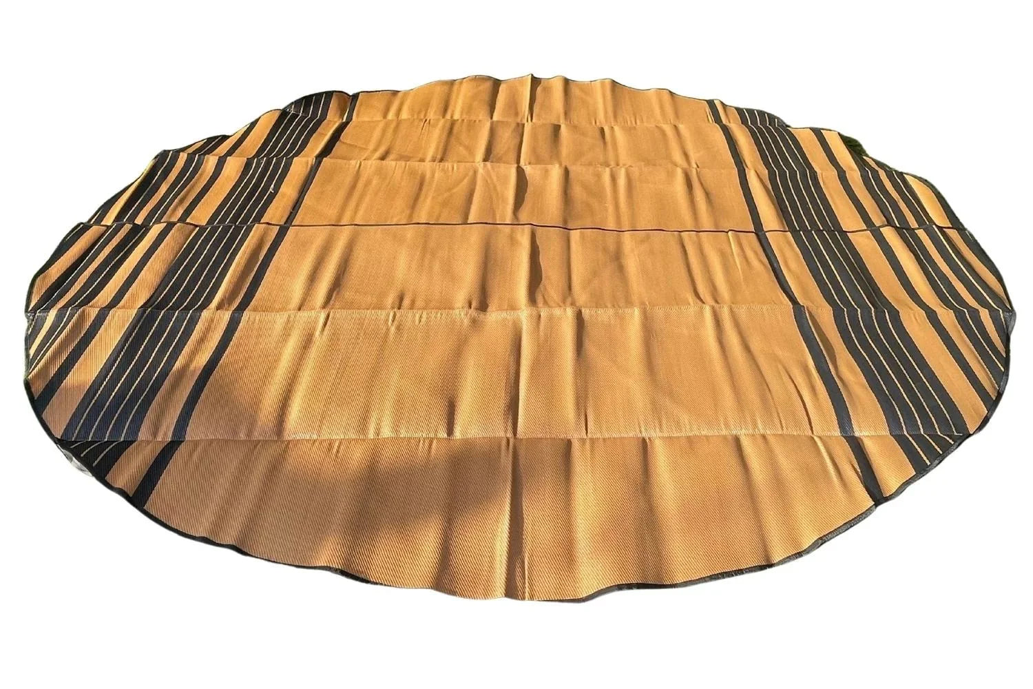 bell tent mats Striped Bell Tent Floor Matting Cover — Wild Roots Glamping