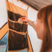 A Frame Tent Big Horn by Canvas Camp interior view storage pockets