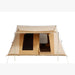 A Frame Tent Big Horn by Canvas Camp stock photo front view open door with awning
