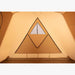 A Frame Tent Big Horn by Canvas Camp stock photo inerior view of partially open window