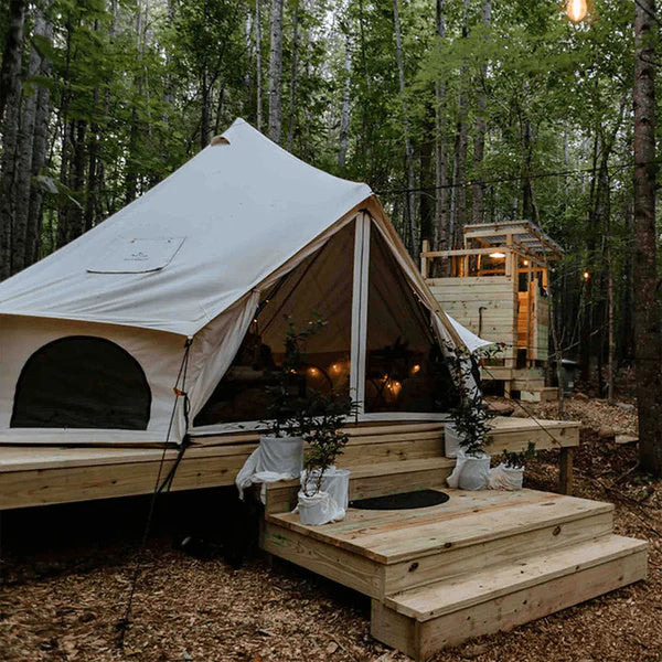 Avalon Bell Tent on deck