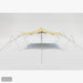 Flex Stretch Tent Q3 by Canvas Camp Luxury Outdoor Canopy 20x20 stock photo side view