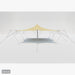 Flex Stretch Tent Q3 by Canvas Camp Luxury Outdoor Canopy 25x25 stock photo side view