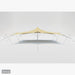 Flex Stretch Tent Q3 by Canvas Camp Luxury Outdoor Canopy 25x34 stock photo side view
