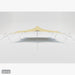 Flex Stretch Tent Q3 by Canvas Camp Luxury Outdoor Canopy 34x34 stock photo side view