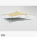 Flex Stretch Tent Q3 by Canvas Camp Luxury Outdoor Canopy 34x34 stock photo view from side