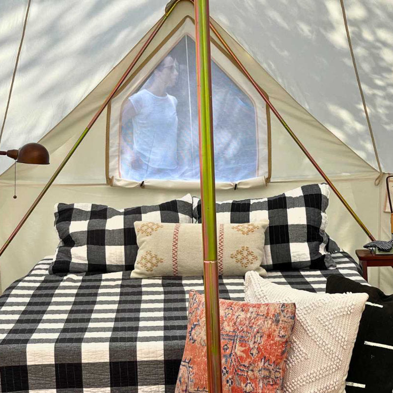 Life in Tents Zephyr Canvas Bell Tent Cabin