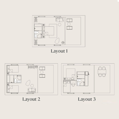 Luna Glamping Zenith Safari Tent diagram