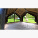 RBM Koala Hub khaki empty interior with woman outside
