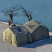 RBM Koala Hub khaki enclosed on rocks by river