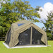 RBM Koala Hub khaki screen doors on grass
