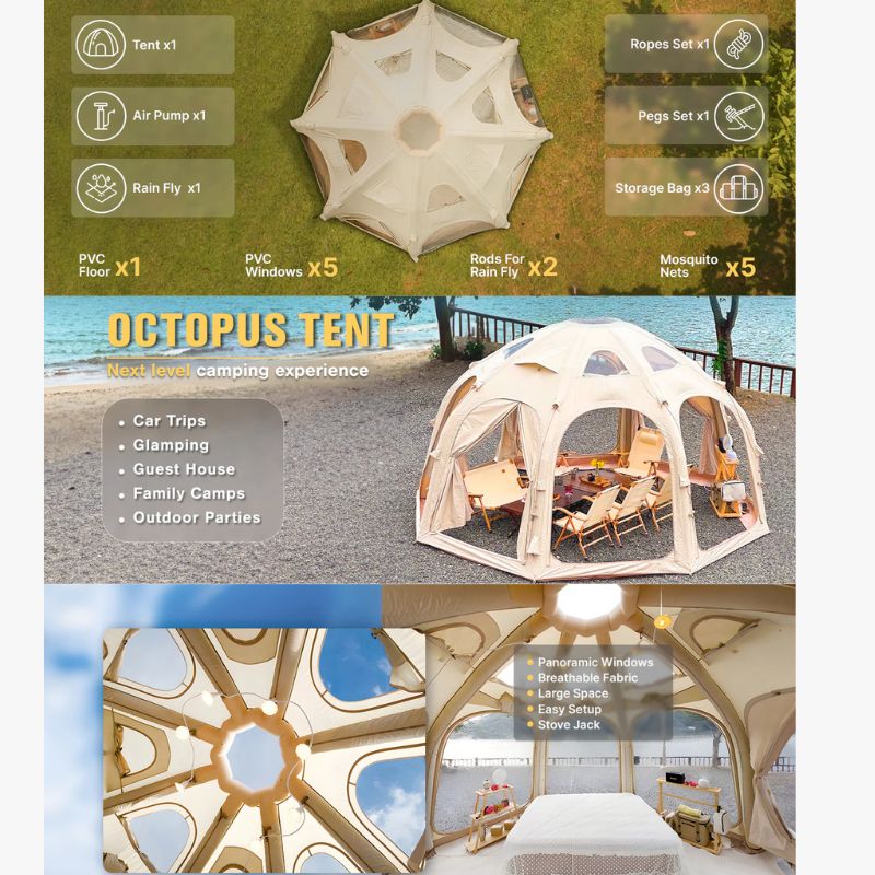 RBM Octopus Tent whats included