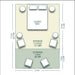 Safari Tent Aurora III by Luna Glamping floorplan measurements