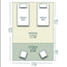Safari Tent Equinox II by Luna Glamping floorplan measurements