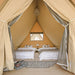 Safari Tent Equinox II by Luna Glamping interior view with two beds