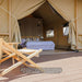Safari Tent Solstice I by Luna Glamping front right view
