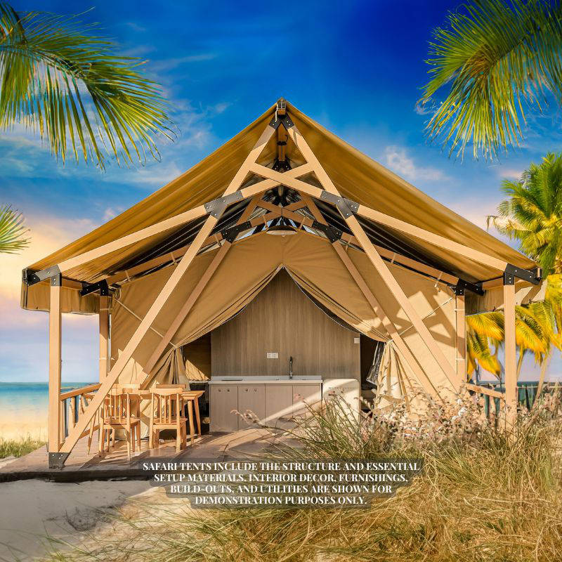 Safari Tent Zenith I by Luna Glamping on the beach