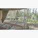 Stargazing Dome 16' Luna Glamping interior view from bed of front window