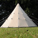 Teepee Tent Tipi 600 by Canvas Camp sunny day daytime on grass closed door