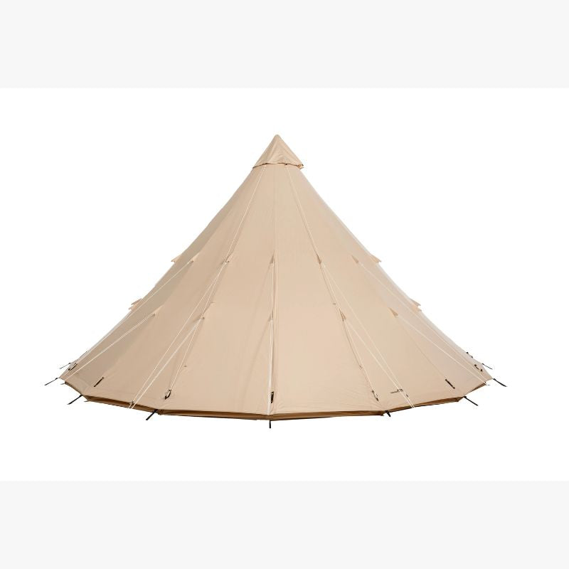Teepee Tent Tipi by Canvas Camp stock photo front view closed door
