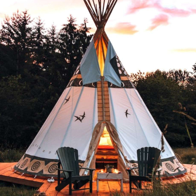 overseas tipi tent Boho Style Teepee — Wild Roots Glamping