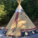 Teepee Tent by Nomadic Tipi Canyonlands design front view in woods