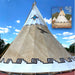Teepee Tent by Nomadic Tipi Makers Geo Design by trees with clear sky