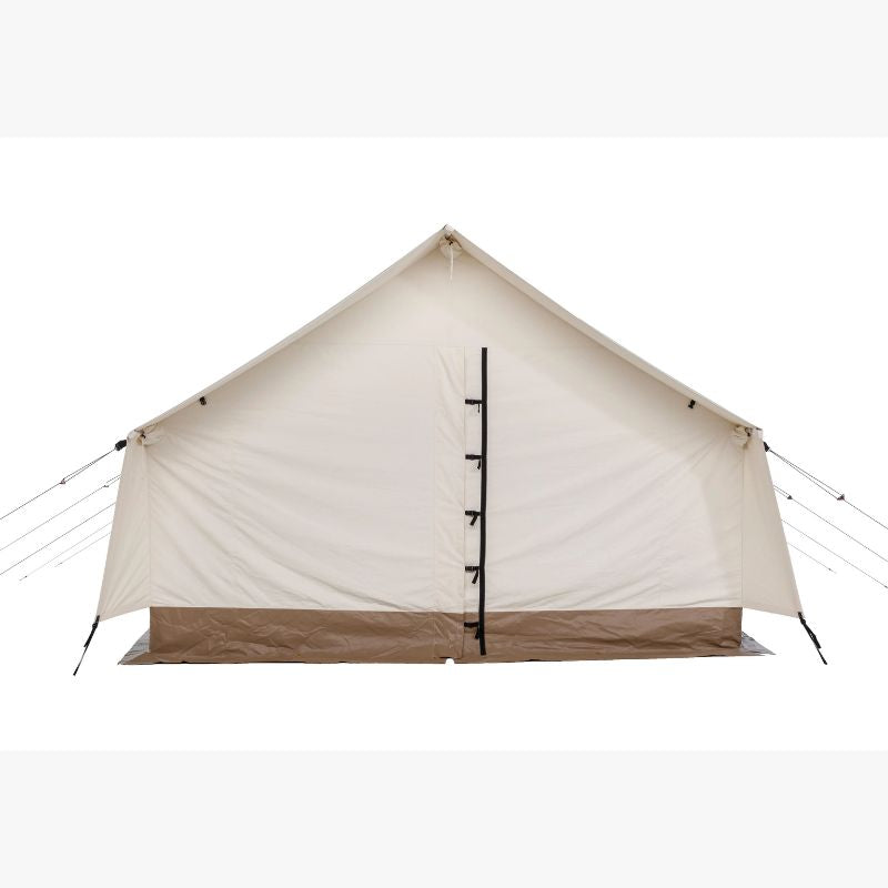 Wall Tent Canvas Camp stock photo front door closed