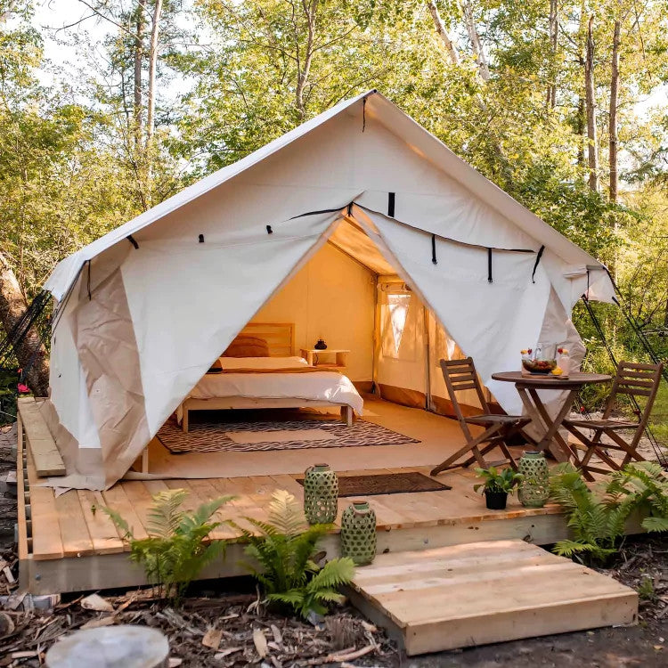 White Duck Alpha Wall Tent — Wild Roots Glamping