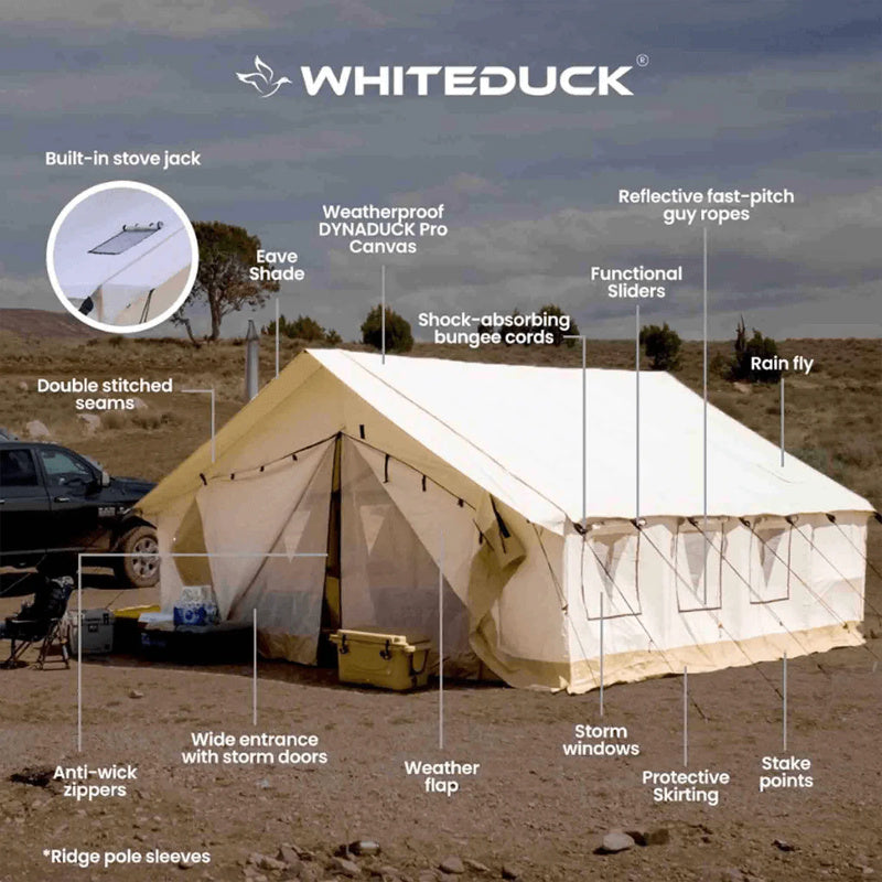 White Duck Alpha Canvas Wall Tent