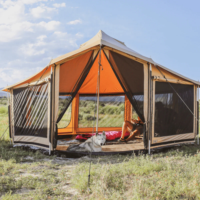 White Duck Altimus Bell Tent in field