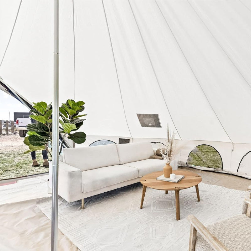 White Duck Avalon Optimus Canvas Bell Tent interior