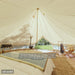 Yurt Tent Fernweh by Life in Tents 19ft interior view of front door from bed