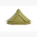Yurt Tent Sibley Pro 500 by Canvas Camp green stock photo front view door closed