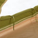 Yurt Tent Sibley Pro 500 by Canvas Camp green stock photo interior view of wall window and floor
