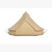 Yurt Tent Sibley Pro 500 by Canvas Camp stock photo front view door closed