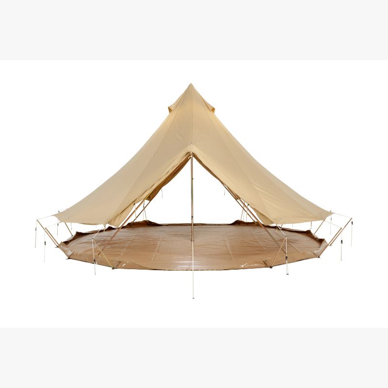 Yurt Tent Sibley Pro 500 double door by Canvas Camp stock photo doors open walls rolled up