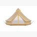 Yurt Tent Sibley Pro 500 double door by Canvas Camp stock photo front mesh door closed