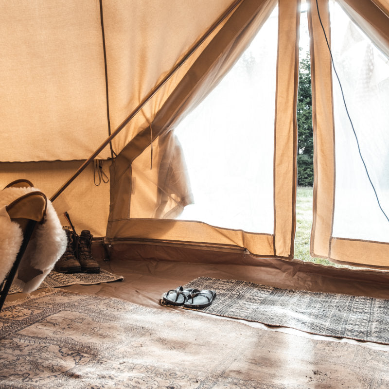 Yurt Tent Sibley Ultimate 500 by Canvas Camp interior view of front door