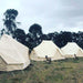 Yurt Tent Sibley Ultimate 600 twin by Canvas Camp 3 in a row on grass