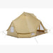 Yurt Tent Sibley Ultimate 600 twin by Canvas Camp stock photo front right view open door