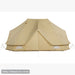 Yurt Tent Sibley Ultimate 600 twin by Canvas Camp stock photo front view closed door