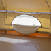 Yurt Tent Sibley Ultimate by Canvas Camp stock photo empty interior view of window