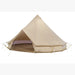 Yurt Tent Sibley Ultimate by Canvas Camp stock photo front left view open front door