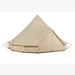 Yurt Tent Sibley Ultimate by Canvas Camp stock photo front right view closed front door