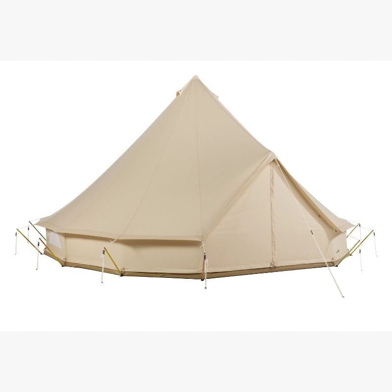 Yurt Tent Sibley Ultimate by Canvas Camp stock photo front right view closed front door