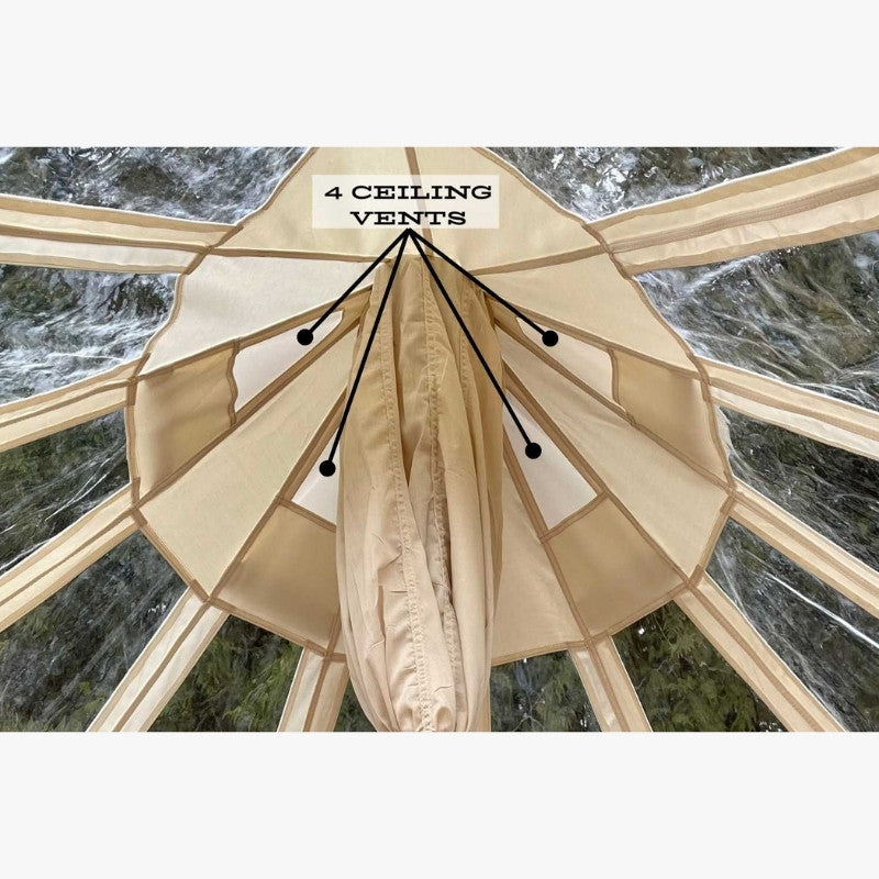 Yurt Tent Stella Stargazer by Life in Tents 4 ceiling vents