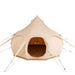 Yurt Tent Temple Apex by Canvas Camp stock photo front view open door