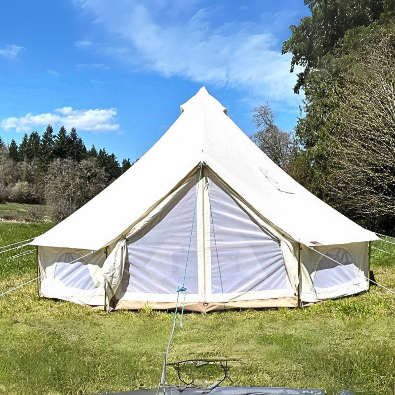 Yurt Tent Zephyr by Life in Tents 16ft front view closed door