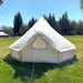 Yurt Tent Zephyr by Life in Tents 16ft rear view in field of grass